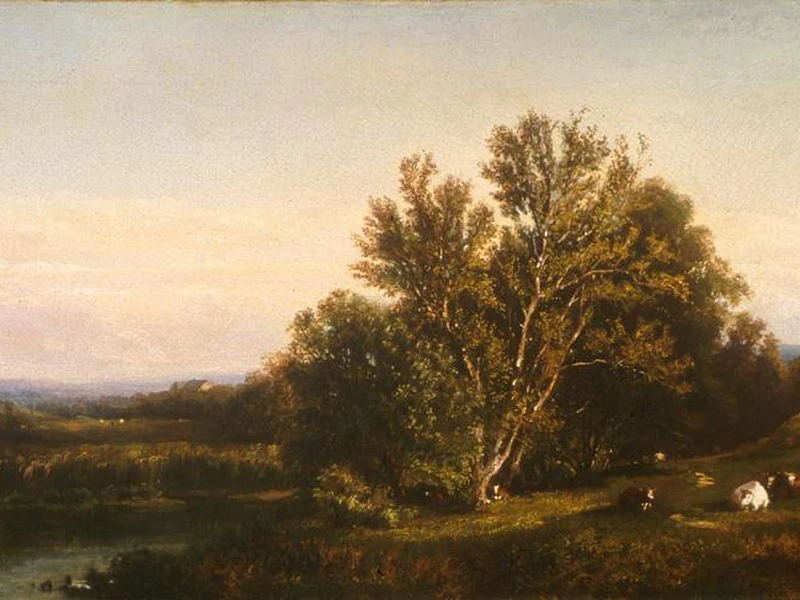 1819-Eliza Pratt Greatorex - Paesaggio vicino a Cragsmoor